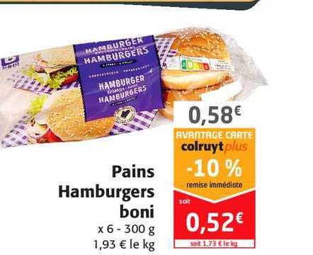 Pains Hamburgers Boni