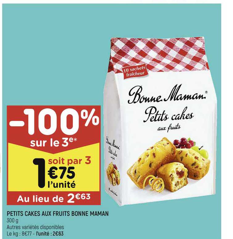 Petits Cakes Aux Fruits Bonne Maman