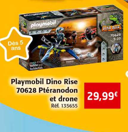 playmobil dino rise 70628 ptéranodon et drone