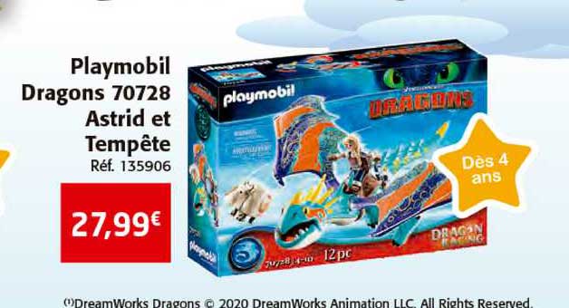 playmobil dragons 70728 astrid et tempête