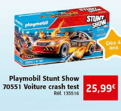 Playmobil Stunt Show 70551 Voiture Crash Test