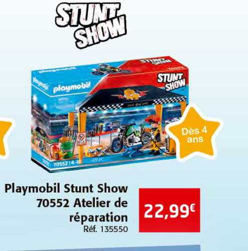 Playmobil Stunt Show 70552 Atelier De Réparation