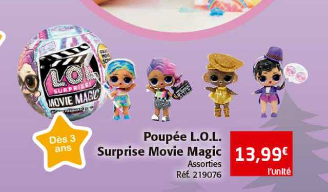 poupée l.o.l. surprise movie magic
