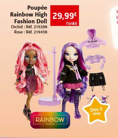 poupée rainbow high fashion doll