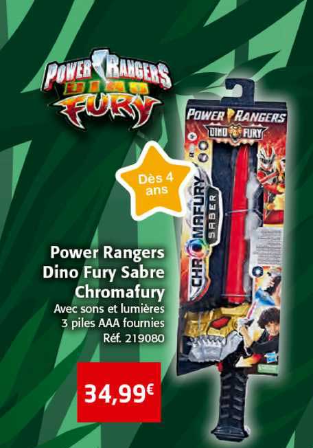 power rangers dino fury sabre chromafury
