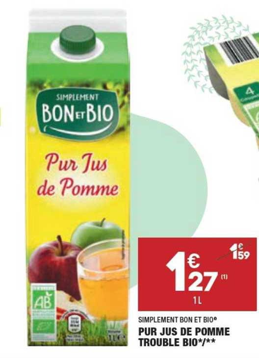 pur jus de pomme trouble bio simplement bon et bio®