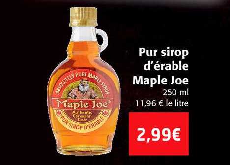 pur sirop d'érable maple joe