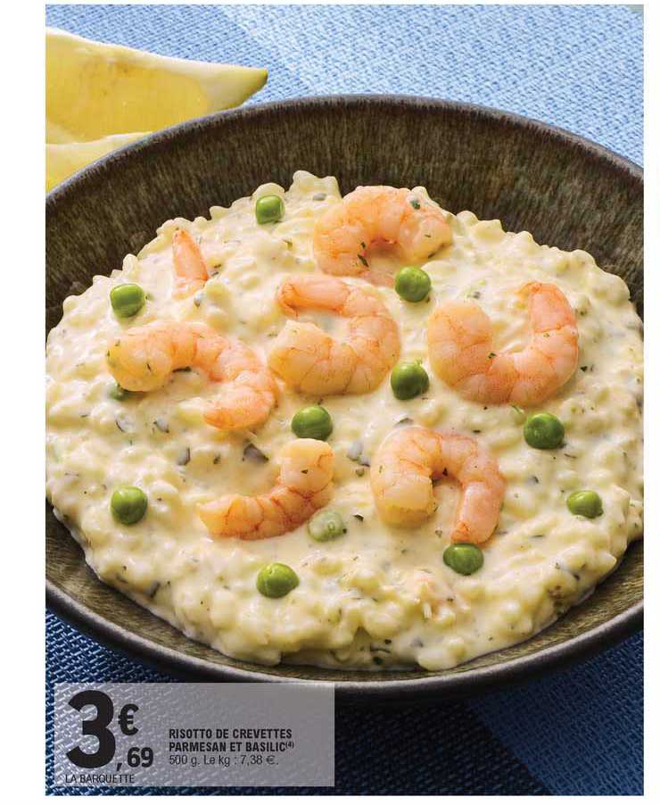 Risotto De Crevettes Parmesan Et Basilic