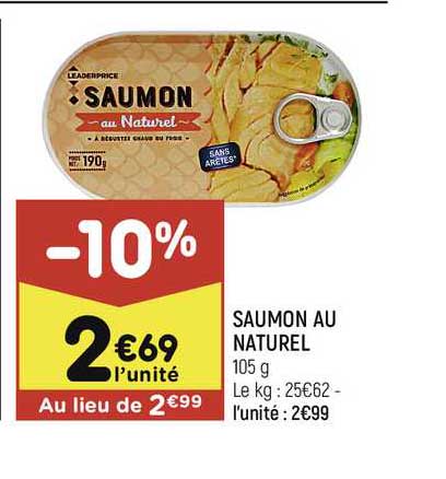Saumon Au Naturel