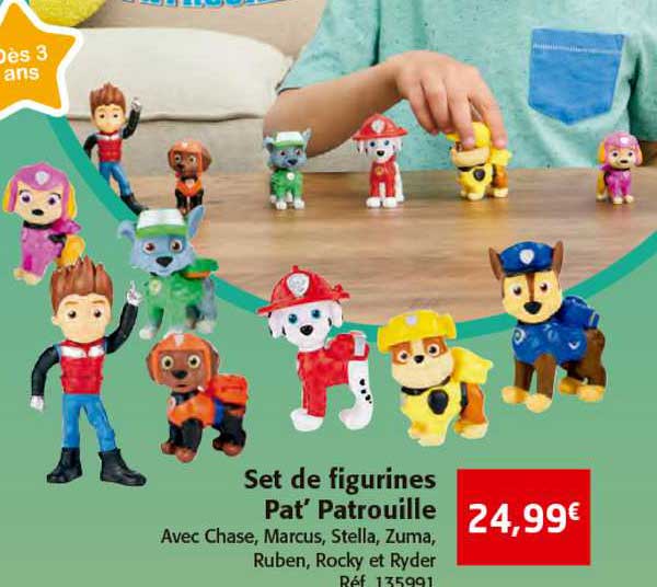 set de figurines pat' patrouille