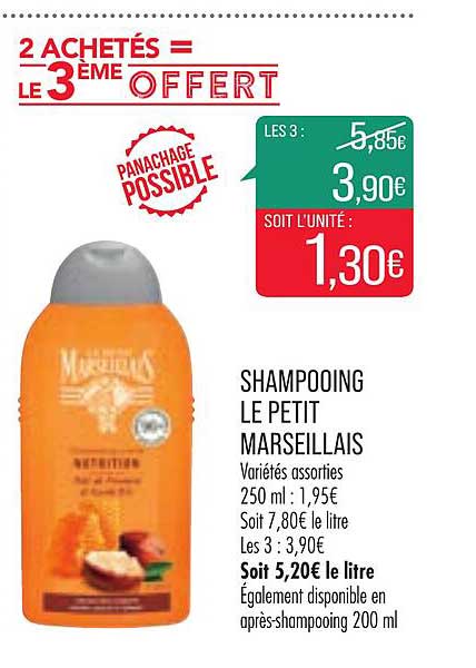 Shampooing Le Petit Marseillais