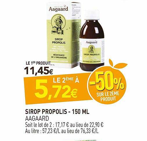 sirop propolis - 150 ml aagaard