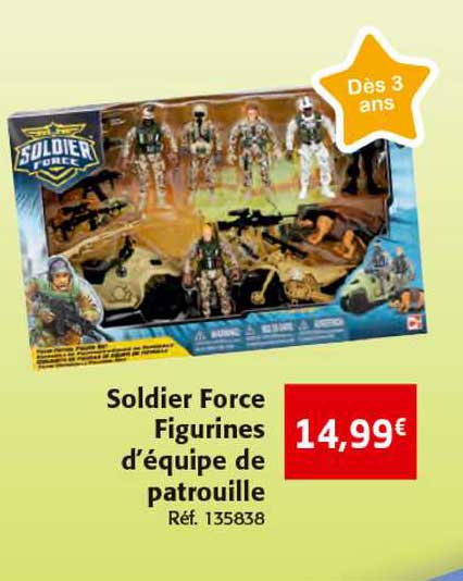 soldier force figurines d'équipe de patrouille