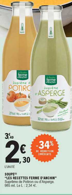 soupe "les recettes ferme d'anchin"