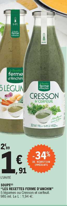 Soupe "les Recettes Ferme D'anchin"