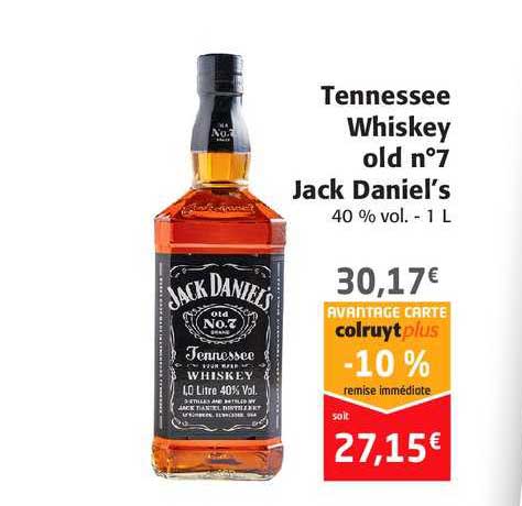 tennessee whiskey old n°7 jack daniel's