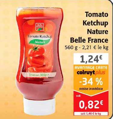 tomato ketchup nature belle france