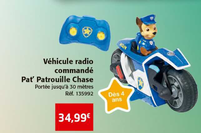 véhicule radio commandé pat' patrouille chase