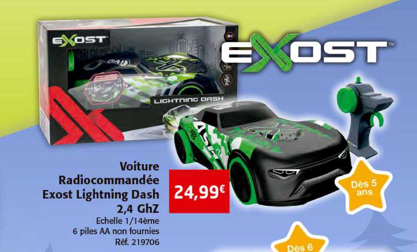 voiture radiocommandée exost lighting dash