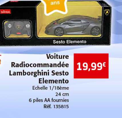 voiture radiocommandée lamborghini sesto elemento