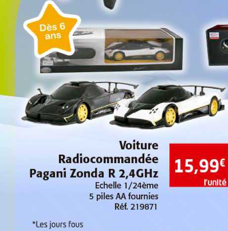 voiture radiocommandée pagani zonda r 2,4 ghz