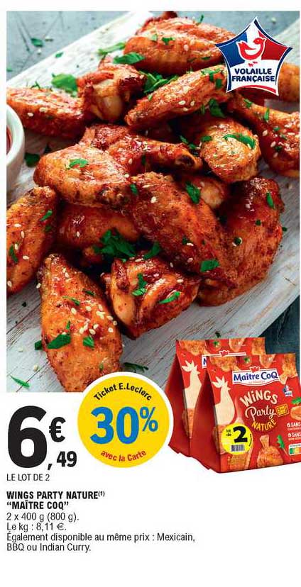 wings party nature "maître coq"