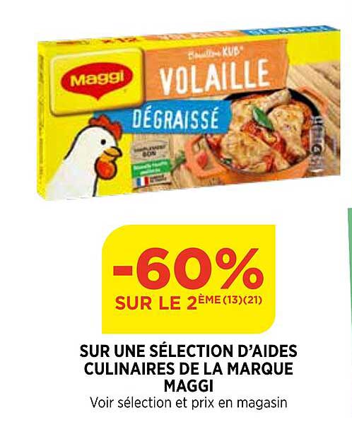 aides culinaires de la marque maggi