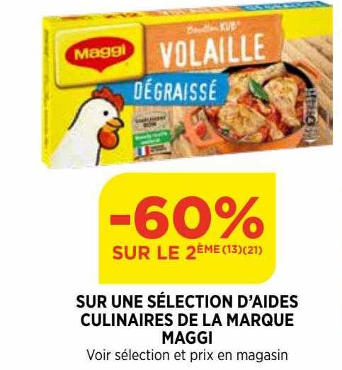 aides culinaires de la marque maggi