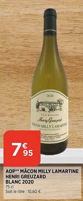 aop mâcon milly lamartine henri greuzard blanc 2020