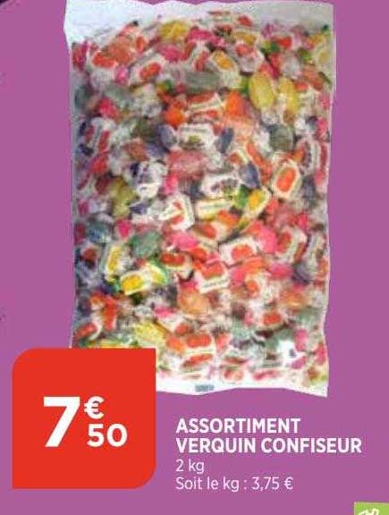 assortiment verquin confiseur