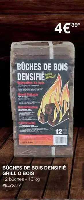 bûches de bois densifié grill o'bois