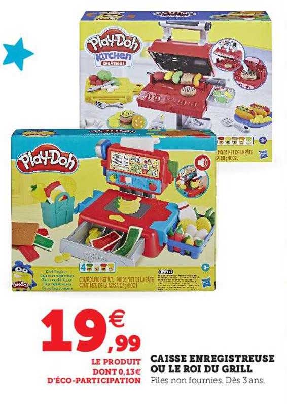 caisse enregistreuse ou le roi du grill play-doh