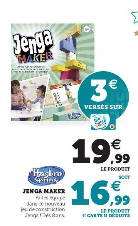 jenga maker hasbro gaming