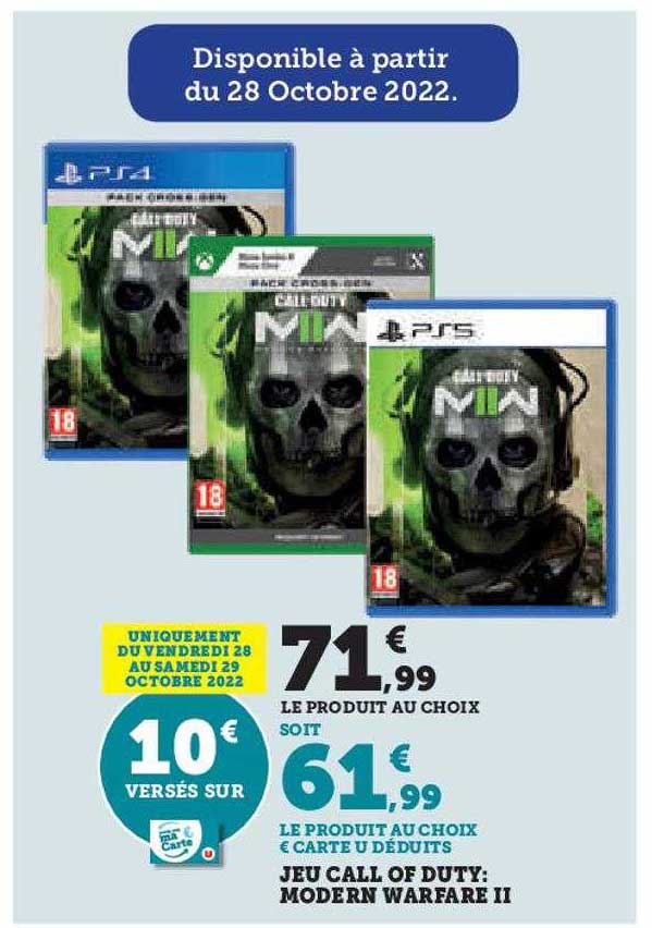 jeu call of duty : modern warfare II