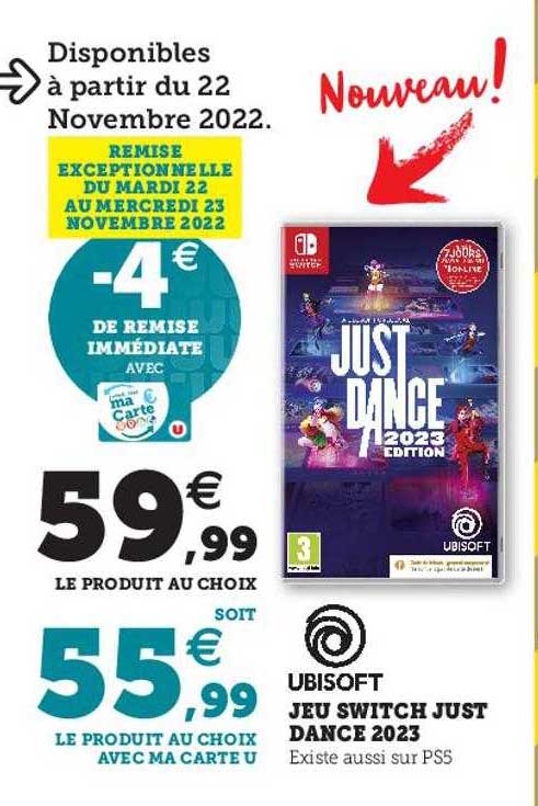 jeu switch just dance 2023 ubisoft
