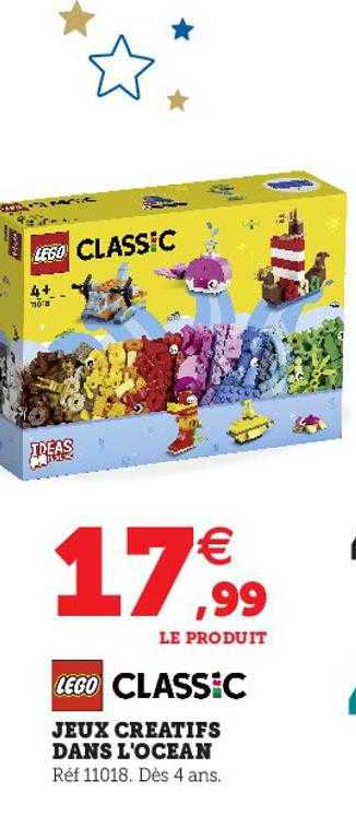jeux créatifs dans l'océan lego classic