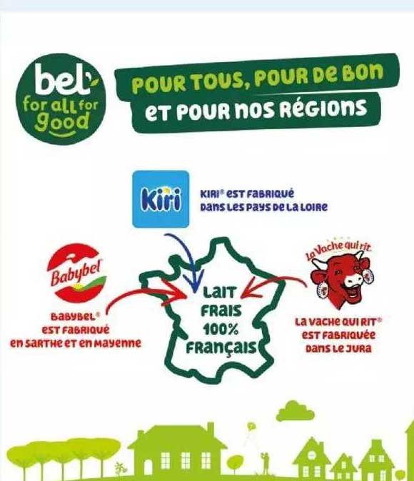 kiri, babybel, la vache qui rit