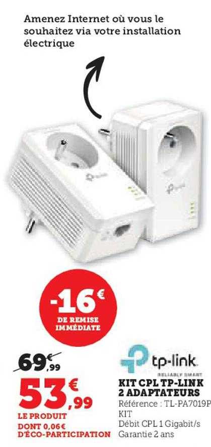 kit cpl tp-link 2 adaptateurs