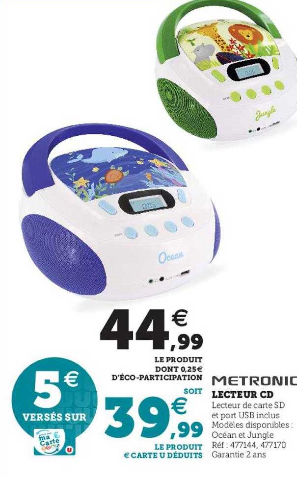 lecteur cd metronic