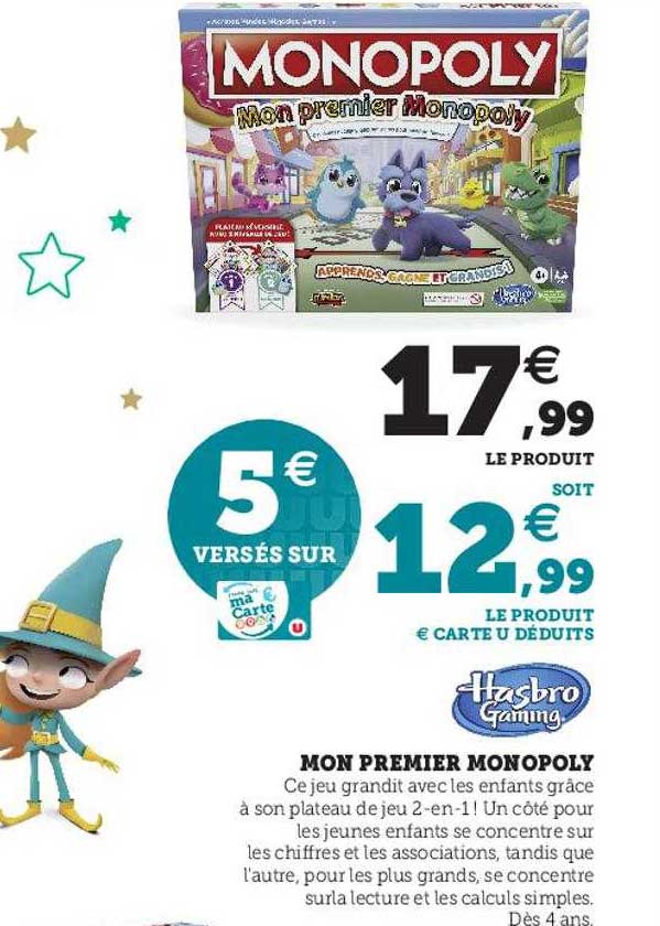 mon premier monopoly hasbro gaming