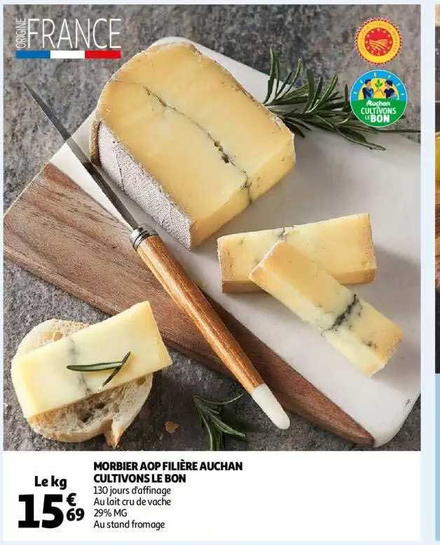 morbier aop filière auchan cultivons le bon
