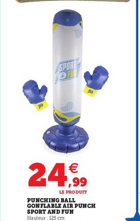punching ball gonflable air punch sport and fun