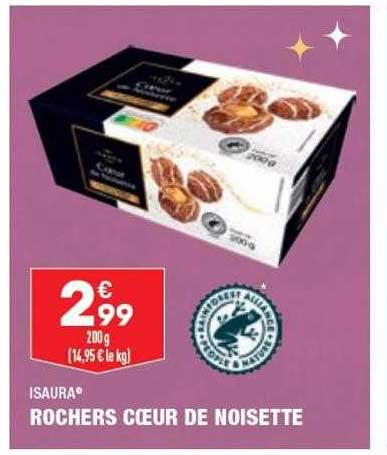 rochers cœur de noisette isaura
