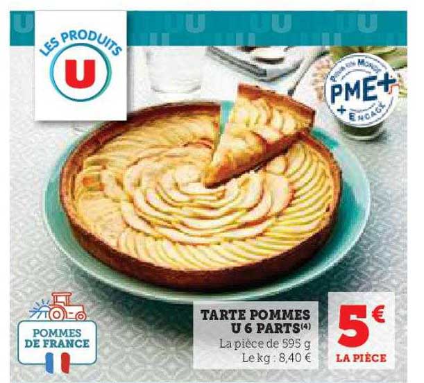 Tarte Pommes U 6 Parts