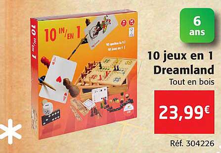 10 jeux en 1 dreamland