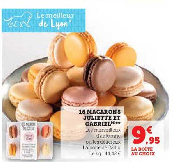 16 Macarons Juliette Et Gabriel