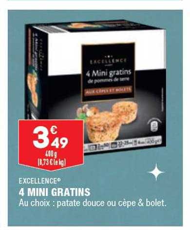 4 mini gratins excellence