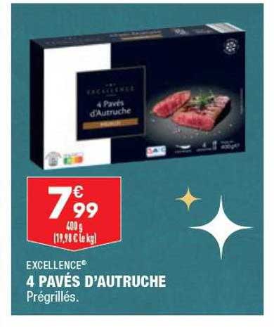 4 Pavés D'autruche Excellence