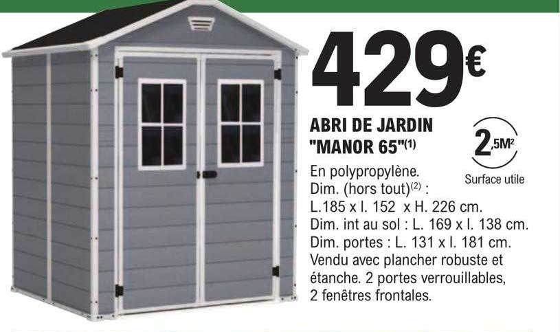 abri de jardin "manor 65"