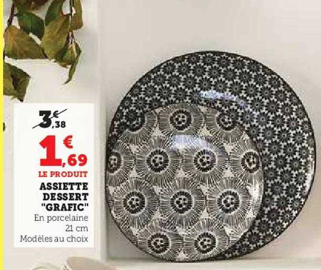Assiette Dessert "grafic"